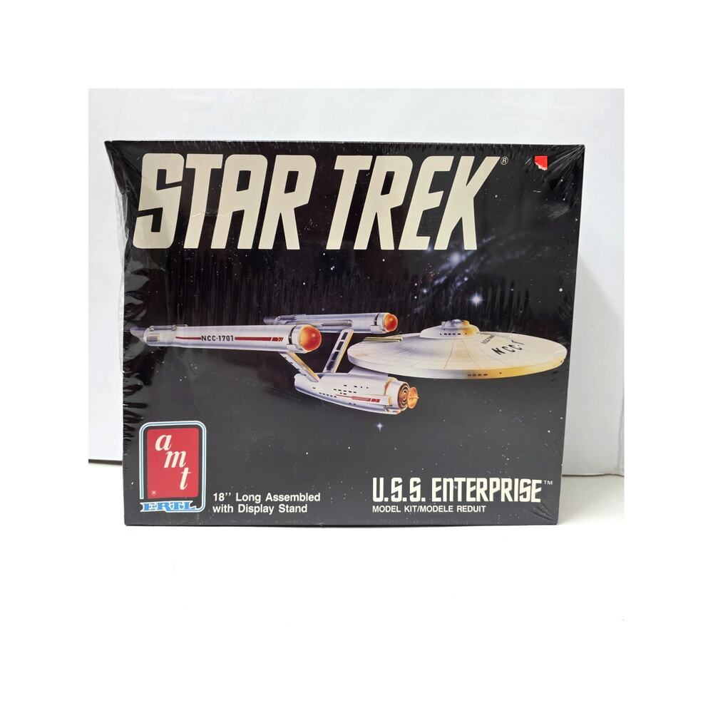 Star Trek USS Enterprise Model Kit AMT 6676 (1983 ) 18" Long Sealed READ